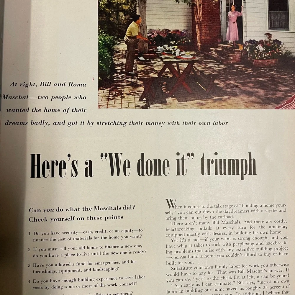 1952 Vgt Better Homes and gardens 242 page magazines  mid century read